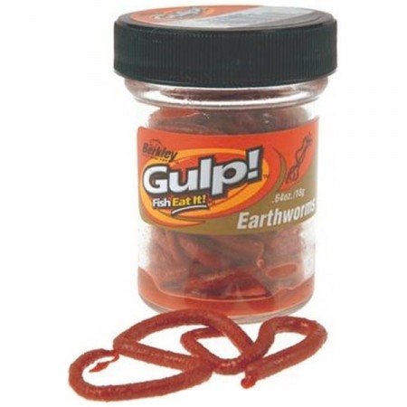 Gulp! Earthworm 100 mm Red (meitemakk, 10 cm - rød)