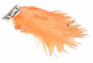 Spey Hackle Rooster Saddle Bronze White dyed Salmon  thumbnail