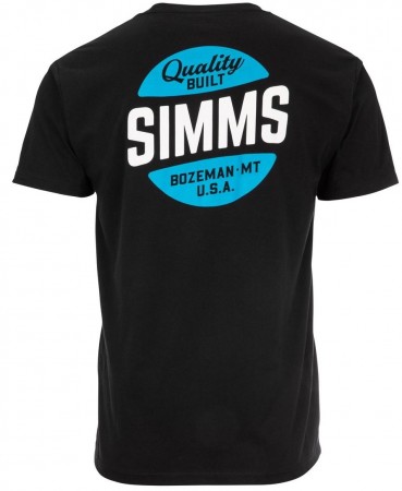 Simms Quality Built Pocket T-Shirt Black - Medium 