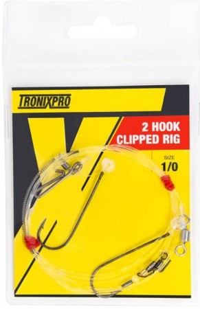 Tronixpro Surfcasting Rig 2HOOK CLIPPED (#1)