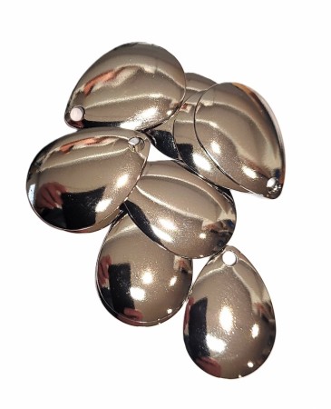 Spinner Blades Silver 19 x 26 mm (10 stk)