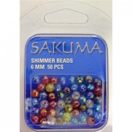 Pearl-Shimmer Beads 6mm (50 stk)