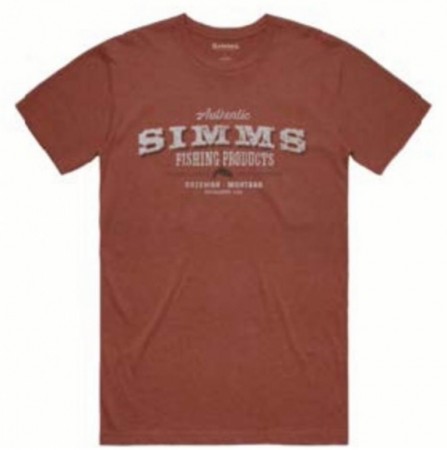 Simms Working Class T-Shirt Red Clay Heather
