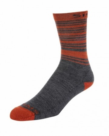 Simms Merino Lightweight Hiker Sock Carbon Medium