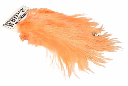 Spey Hackle Rooster Saddle Bronze White dyed Salmon 