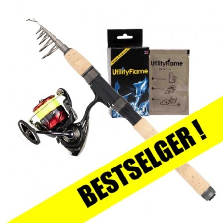 VILLMARK teleskop-sett. Daiwa Ninja 2000/Lawson Explorer Tele 8' (7-20 gr)         