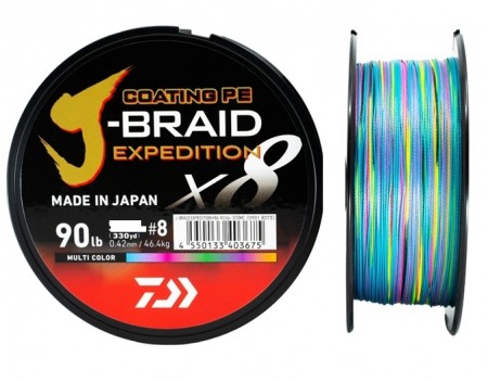 Daiwa J-braid Expedition Multi Color (500 meter)