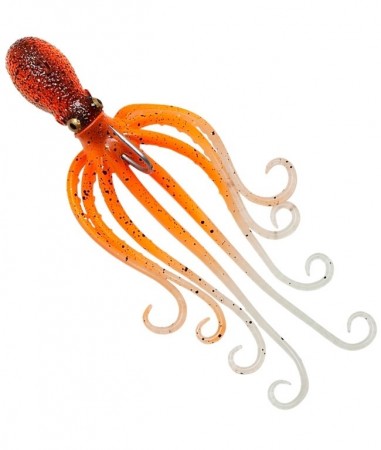 Savage Gear 3D Octopus 300g 22cm UV Orange Glow
