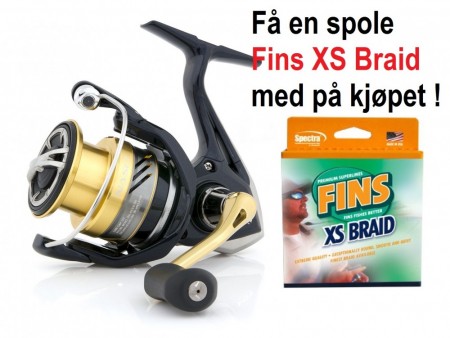 Shimano Nasci 4000 FB + Fins XS Braid (150 yds)