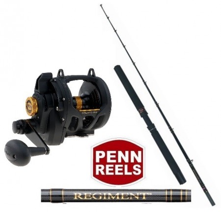 Penn Proff havfiskesett Squall 16 / Regiment + Fireline