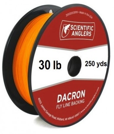 SA Dacron Backing 30 lb (250 yds) Orange
