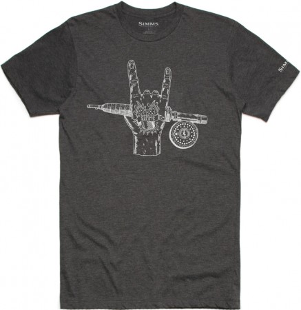 Simms Hackett Rocker T-Shirt Charcoal Heather