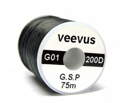 Veevus GSP bindetråd (50 yds) Sort 