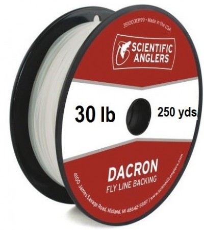 SA Dacron Backing 30 lb (250 yds) White