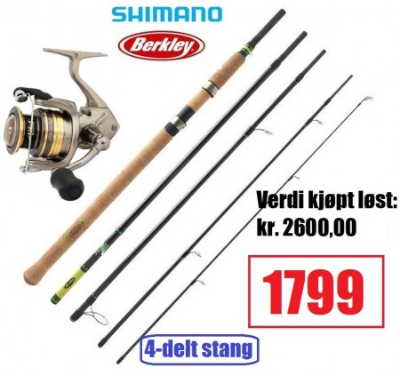 Shimano Exage 1000 + Berkley Phazer 7´ (3-15 gram)